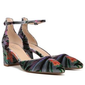 Franco Sarto Velvet Floral Keena Pumps